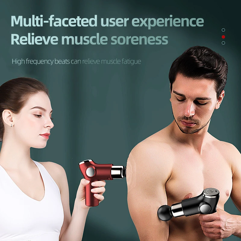 

Speed Massage Gun Deep Tissue Percussion Pain Relief Body Neck Muscle Massag Exercising Relaxation Slim Shaping Fascia Speed Ma