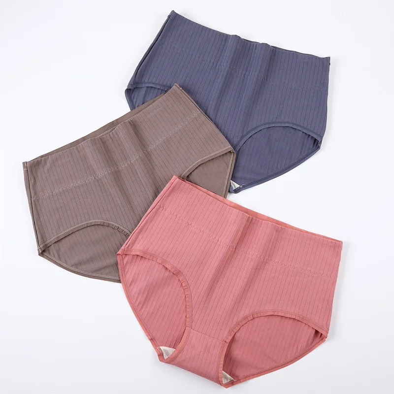 

M-4XL Panties for women cotton High waist underwear female casual underpants ladies briefs winter women plus big size lingerie