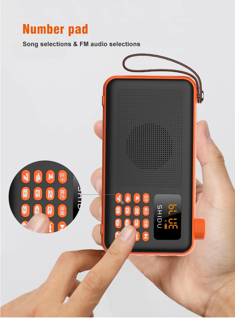 Радио FM высокое качество мини динамик стерео Bluetooth цифровой fm радио