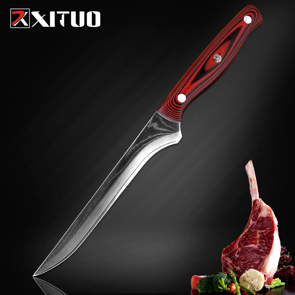 XITUO 6 "Профессиональный косточки Ножи Pro Серия паяный пластинчатый