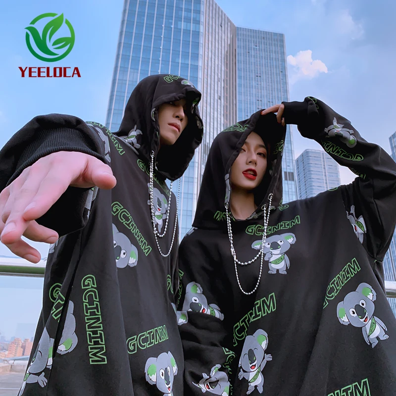 Тонкий свитер для пар на осень и зиму с принтом из сплава Маленькая коала