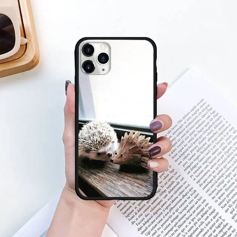 

Cute little hedgehog Phone Cases for iPhone 11 12 pro XS MAX 8 7 6 6S Plus X 5S SE 2020 XR mini