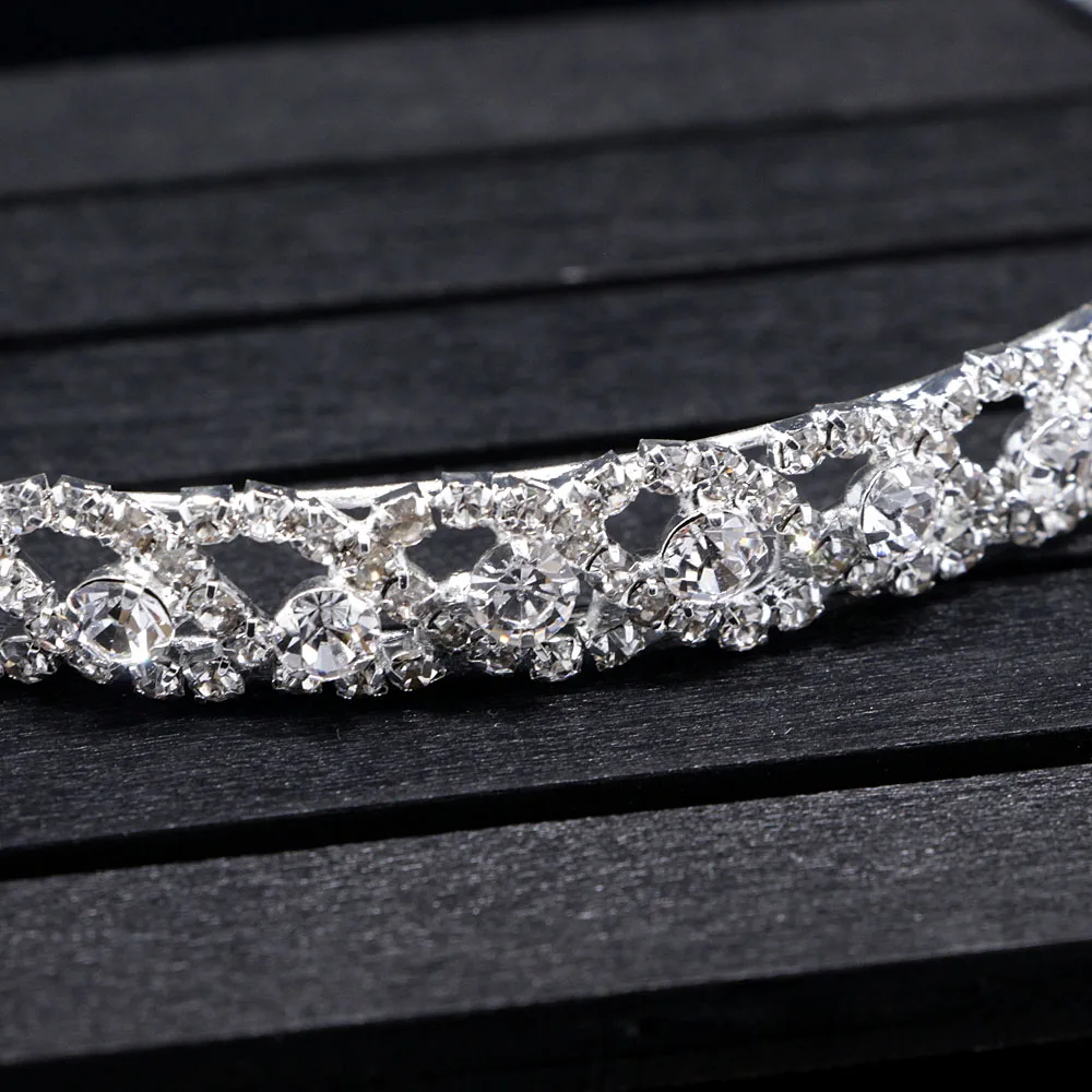 

New Elegant Crystal Hair Accessories Rhinestone Headband Crystal Diamante Hair Band Bridal Headdress Women Jewelry Wedding Party