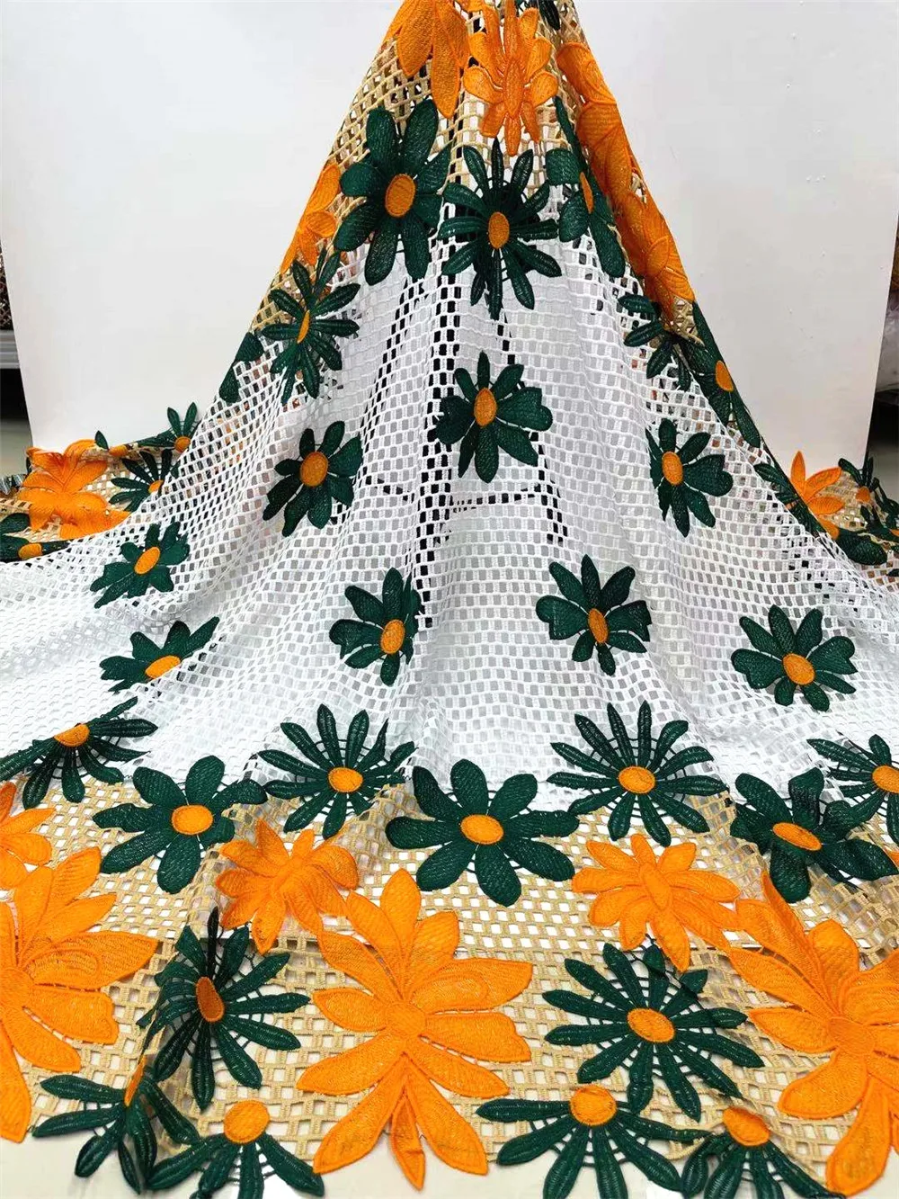 

Ulifelace Skin Friendly Unique Guipure Lace Excellent 5 Yards Soft African Cord Fabric Embroidery Nigerian Celebration Wear W893