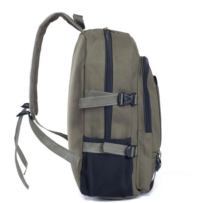

2021 Trendy Popular Large Capacity Wear-Resistant Men's Backpack Leisure Travel Canvas Student Schoolbag