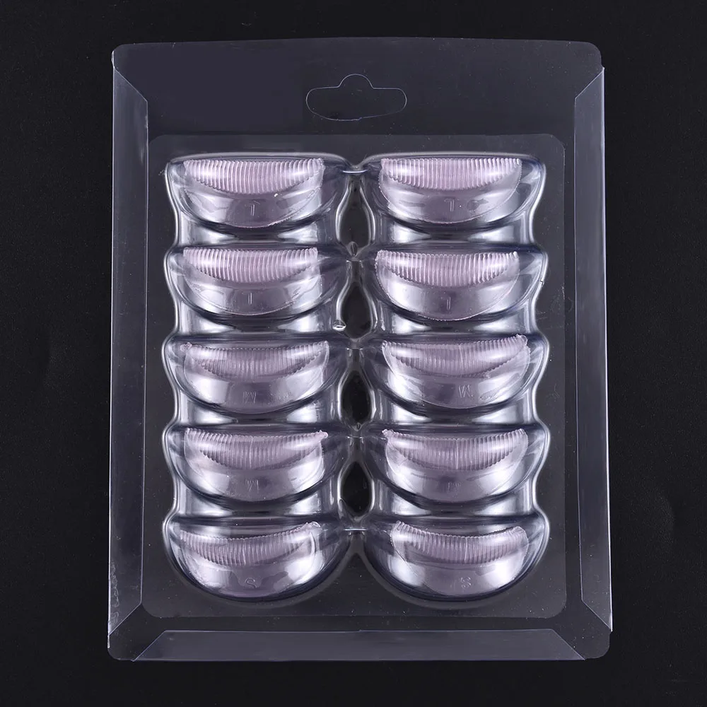 

10Pcs/Set Silicone Gel Curler Pads Anti-Scald Eye Skin Care Tool Eyelash Lift Perming Shield Rods Embedded Ridges Size S-L