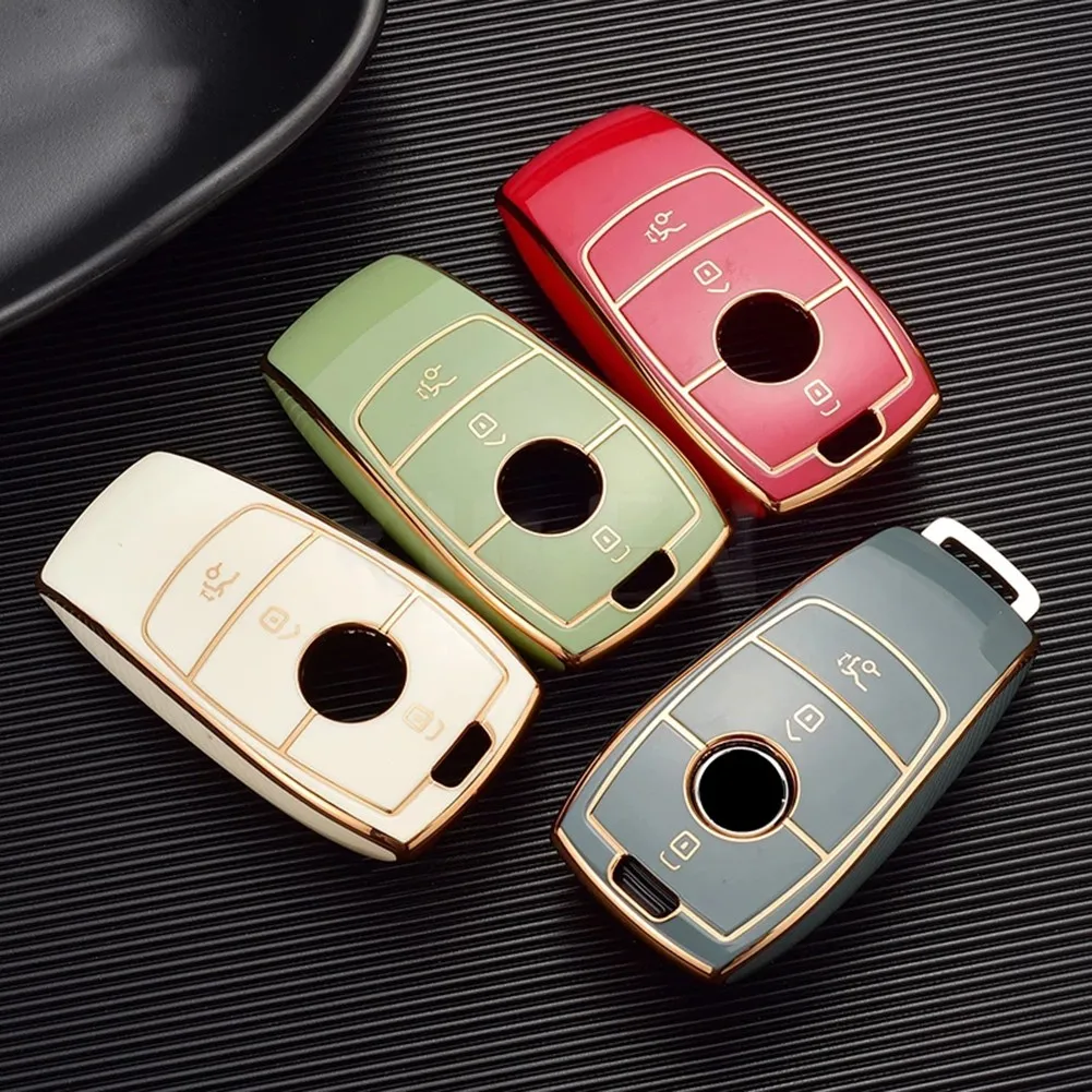 

Car Smart Key Case Cover Soft TPU Key Fob Case Cover Interior Accessories For Mercedes Benz A C E S G Class GLC CLE CLA W177