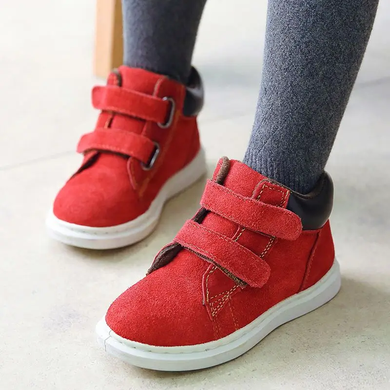 Детские ботинки из натуральной кожи для мальчиков и девочек Лидер продаж 2020 года