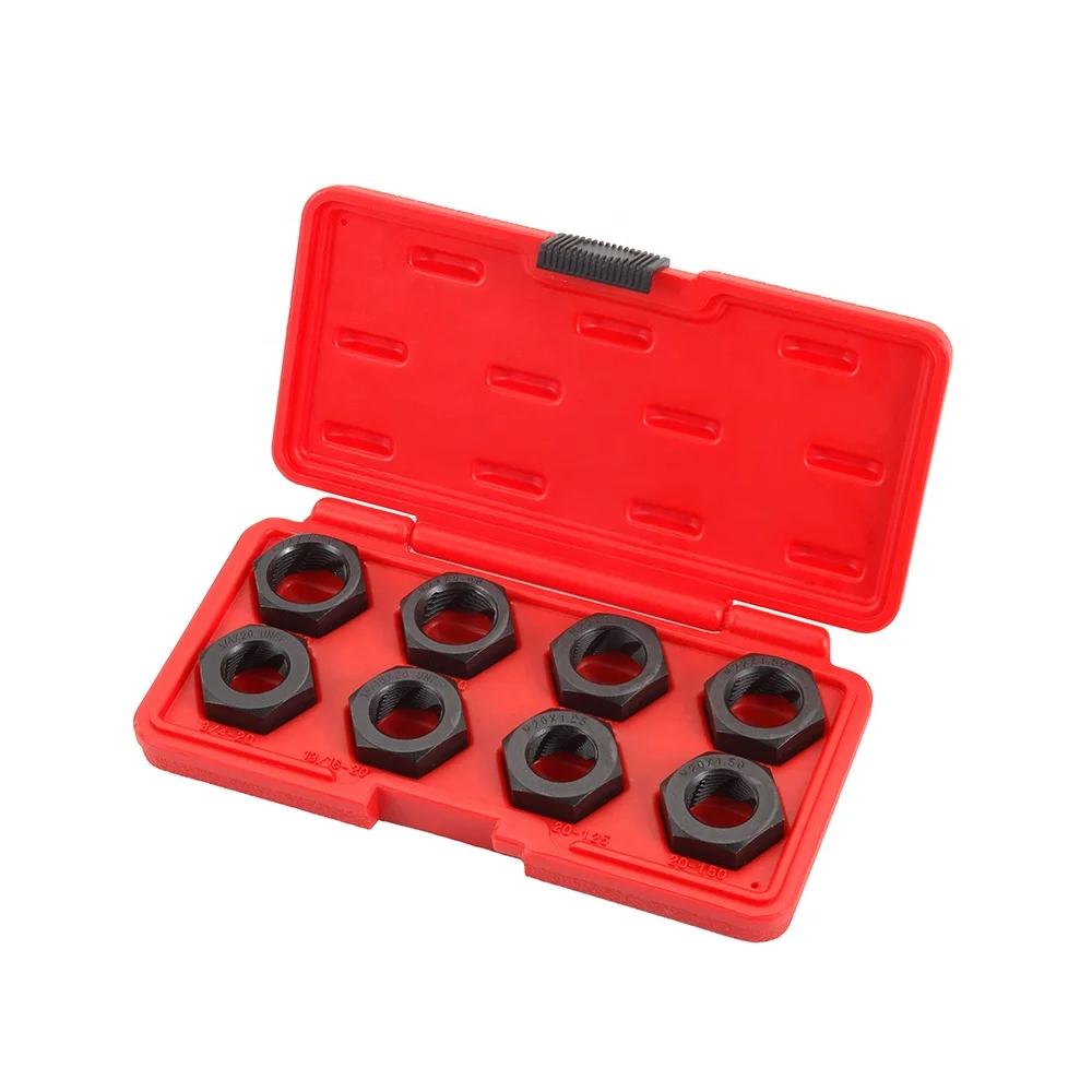 

Long service life 8pcs twist axle spindle threading set for threading damage