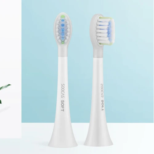 Soft White 2 шт Xiaomi Soocare Soocas X3 X3S Чистящая Щетка для зубной щетки сменные головки - Цвет: Soft White