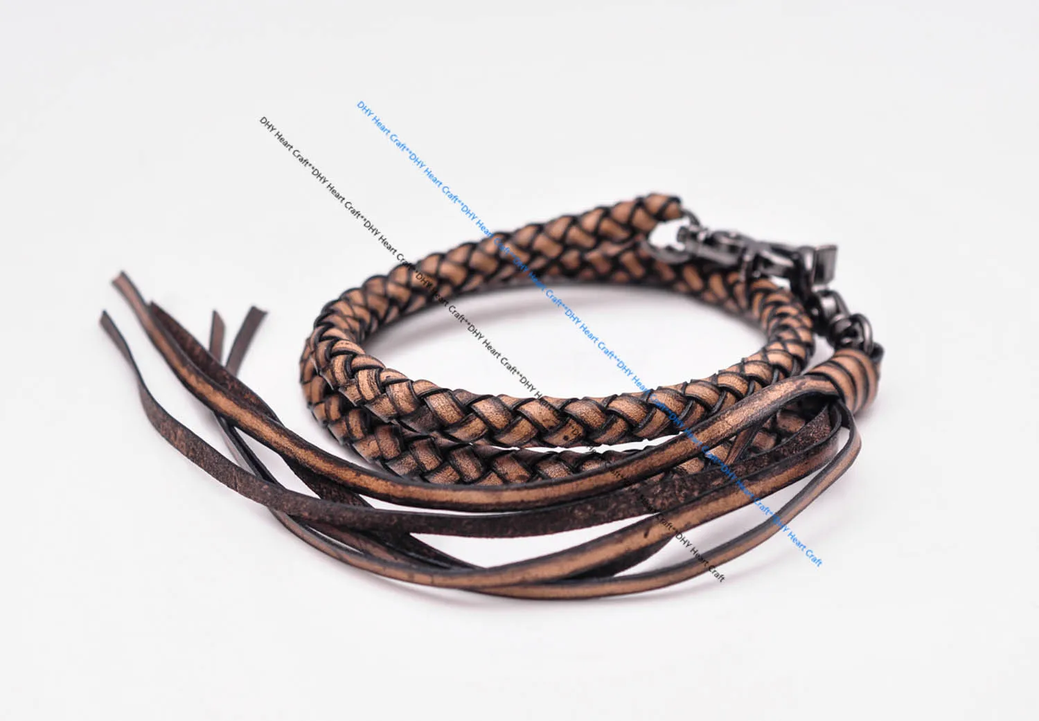 26 &quot10 мм диам Длинные кожи Ручная работа Высокое качество Натуральная Воловья