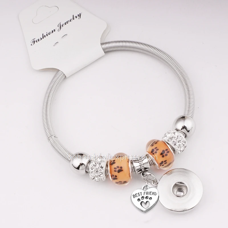 18 мм 12 кнопка любви кристалл собака лучший друг Ангел Дерево жизни Ювелирные