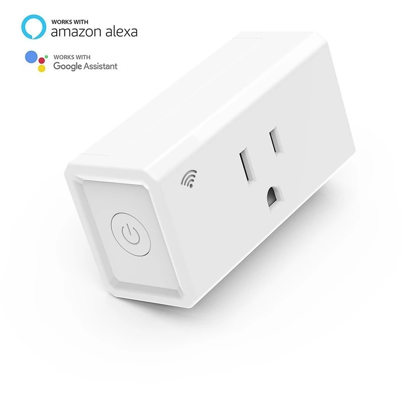 

Smart Home Wi-Fi Outlet Works With Alexa Google Home IFTTT No Hub Required Remote Control