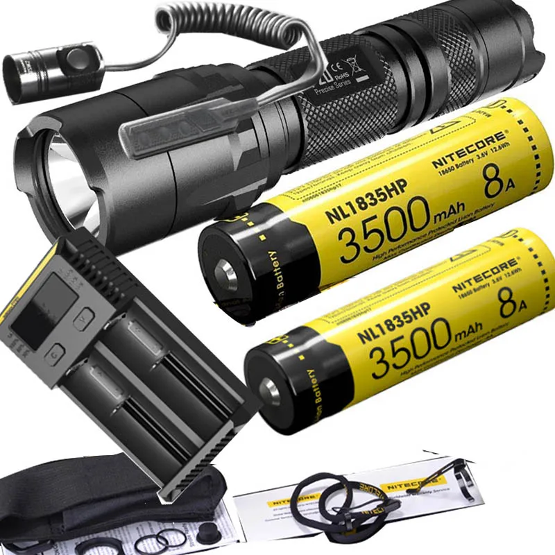 NITECORE P20 фонарь CREE XM-L2(U2) светодиодный Макс. 800 лм луч двойной переключатель задний светодиодный фонарь для спорта на открытом воздухе с RSW2