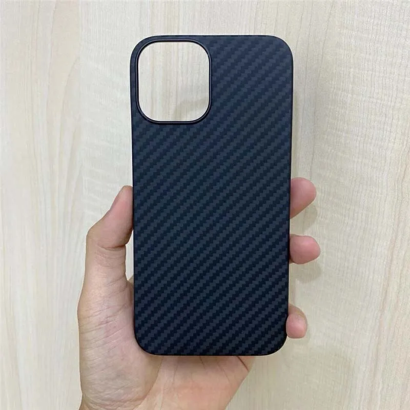 

Real Kevlar Carbon Fiber Phone Case Ultra-Thin Back Cover For Iphone 11 11Pro 11ProMax 12 12Pro 12Mini 12ProMax Bumper HA003
