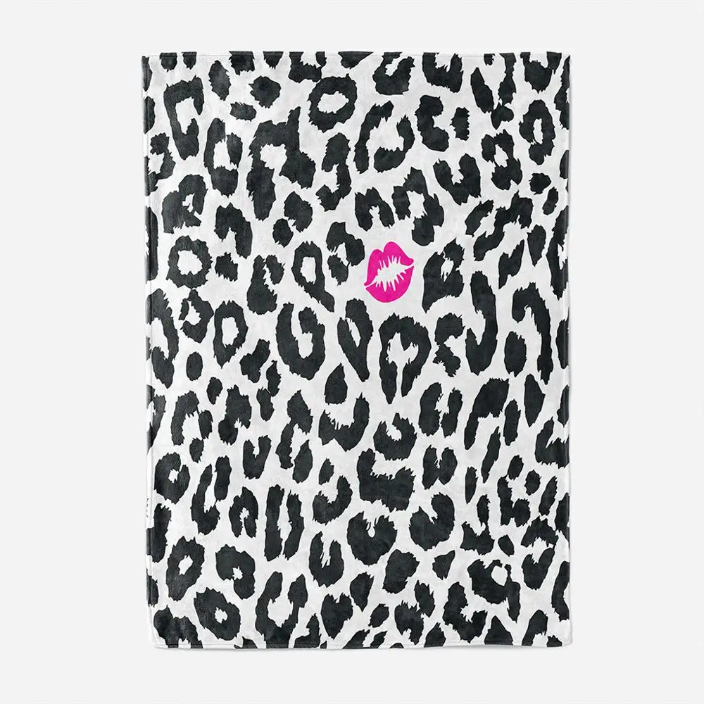 ONGLYP теплое мягкое плюшевое одеяло с принтом &quotпоцелуй&quot плед для дивана кровати