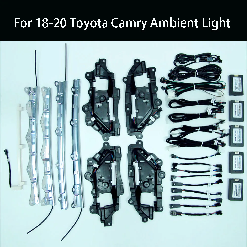

for 18-20 Toyota Camry 64 color atmosphere light colorful central control light four-door lamp four-legged door bowl light