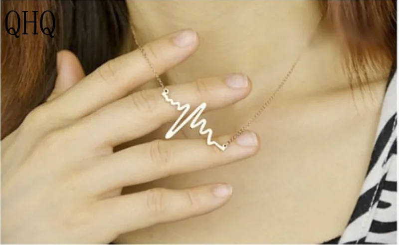 QHQ pendant necklace chain chocker heart neckless best friend titanium steel fashion female accessories jewelry gifts for women | Украшения