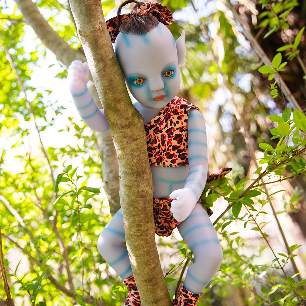 FEELWIND 20inches Avatar Vinyl Newborn Baby Lifelike Toy for Children Alive Realistic Bebe Full Body Doll Christmas Gift |