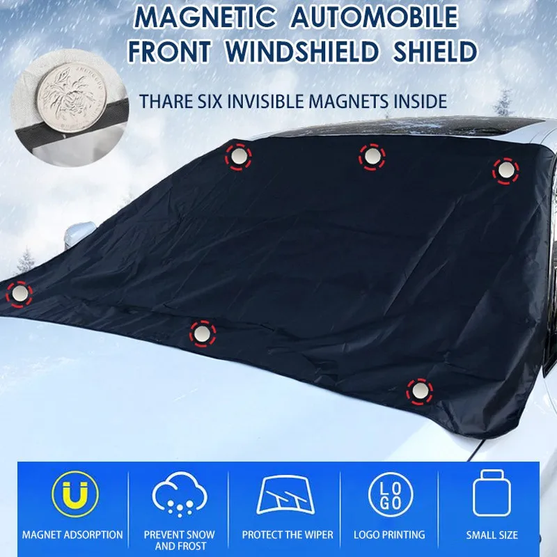 

Automobile Magnetic Sunshade Cover Car Windshield Snow Sun Shade Waterproof Protector Cover Car Front Windscreen Cover