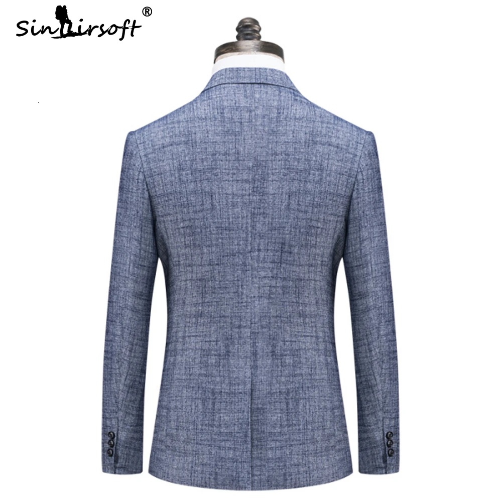 SINAIRSOFT брендовый мужской однотонный Свадебный костюм в китайском стиле Мужской