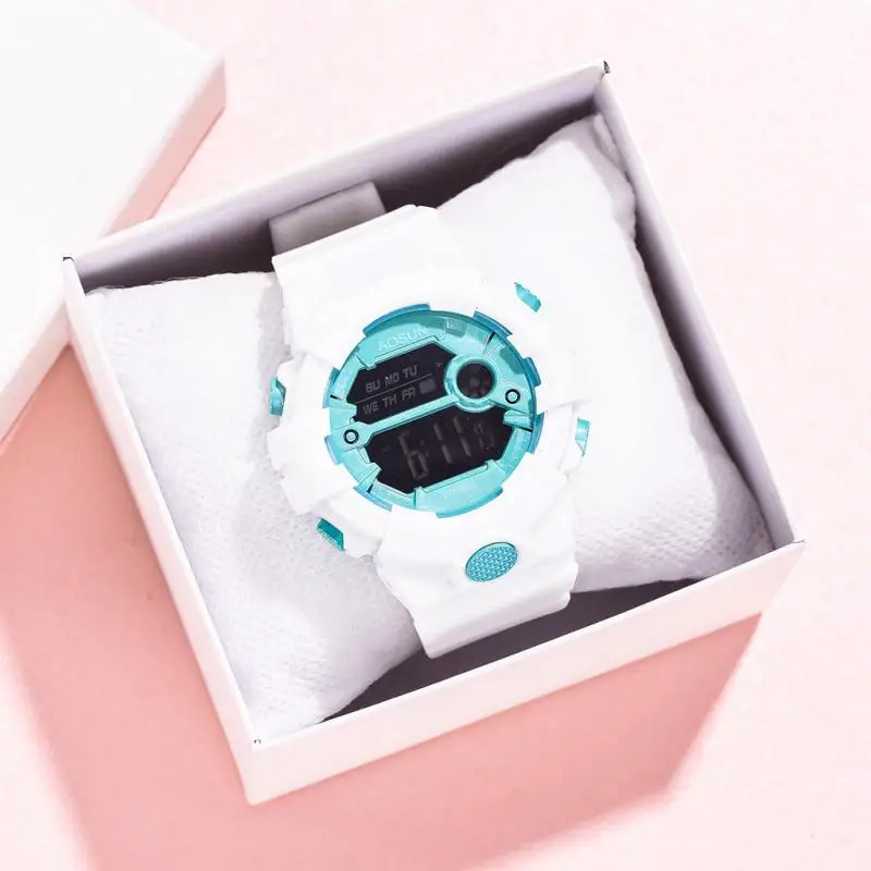 

Fashion Women Digital Watches Electronic Watches Candy Colors Wristwatch Girls Sports Watch Female Clock Gifts