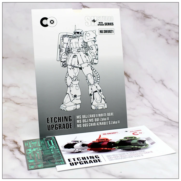 

SH STUDIO 1/100 MG Zaku Gundam Basic Type Special DIY Etching Sheet Accessories Metal Details