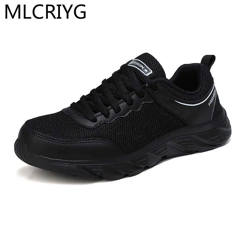 

2021 Spring Women Shoes Mesh Comfortable Breathable Lace-up Casual Shoes Women Solid Color Non-slip Wear-resistant Sneakers