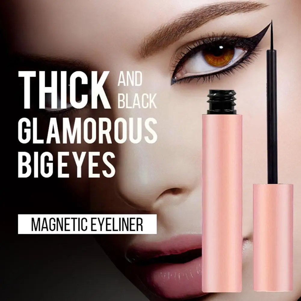 

Magnetic Sweat-proof For Magnets Eyelashes Fast Drying Eyeliner Waterproof Easy Wear Long-lasting Liquid Eyeliner 5ml U6i9