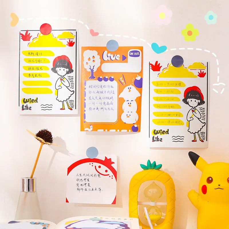 50 шт. блокноты kawaii милые школьные офисные декоративные бумажные скребок для