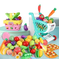 children play house toy cut fruits and vegetables mini food toys simulation kids kitchen toy set childrens educational toys