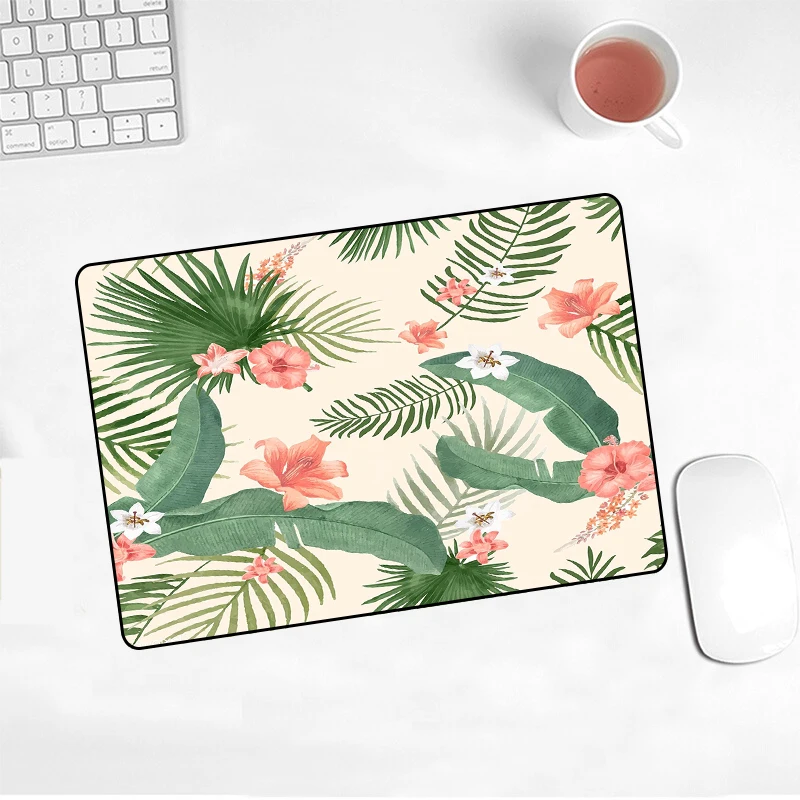 Коврик для мыши XGZ с изображением русского бананового дерева и зеленых листьев