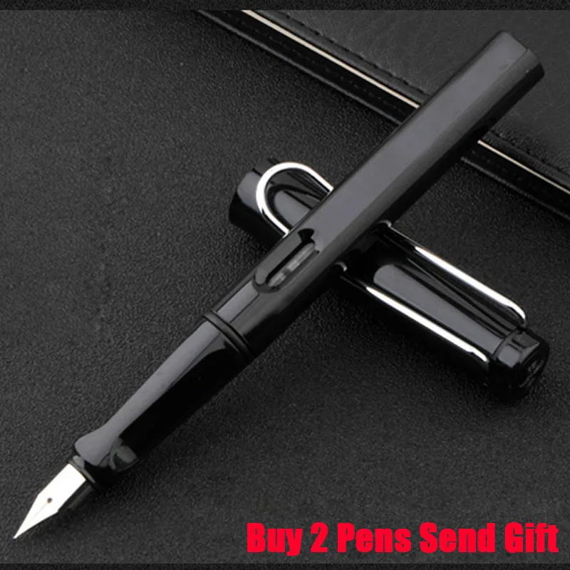 Fountain Pen Black Брендовая Шариковая ручка для бизнеса Safari, хорошее качество, шариковая ручка для студентов, купить 2 ручки, отправить подарок - Цвет: Fountain Pen Black