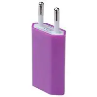 Purple 5 В/1 а портативное зарядное устройство USB, ЕС вилка для электрической розетки, вилки, дорожный адаптер для iPhone X 8 7 6 samsung iPad, быстрая зарядка - Цвет: Purple