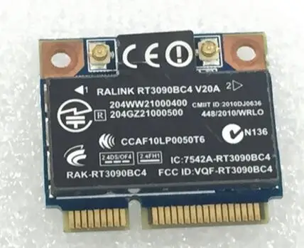 WLAN- Ralink RT3090BC4 Half Mini PCI-e  Bluetooth 602992,   SPS: 4320-001  HP CQ42 CQ62 4420S 4720S
