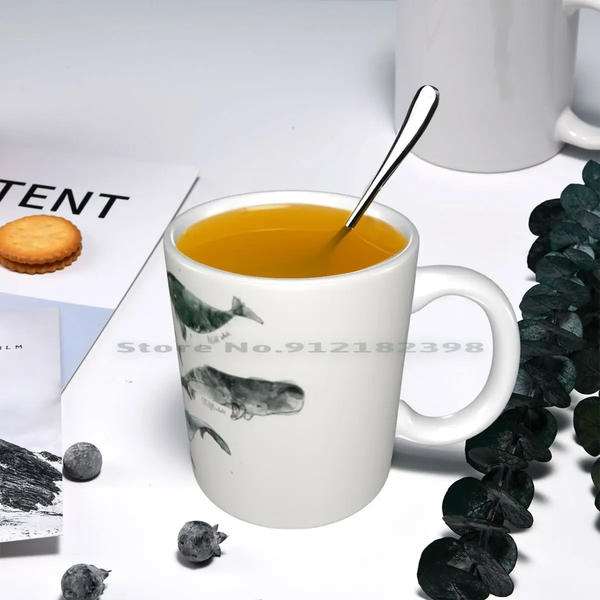 Керамические кофейные кружки с изображением Кита чашка для молока и чая горб