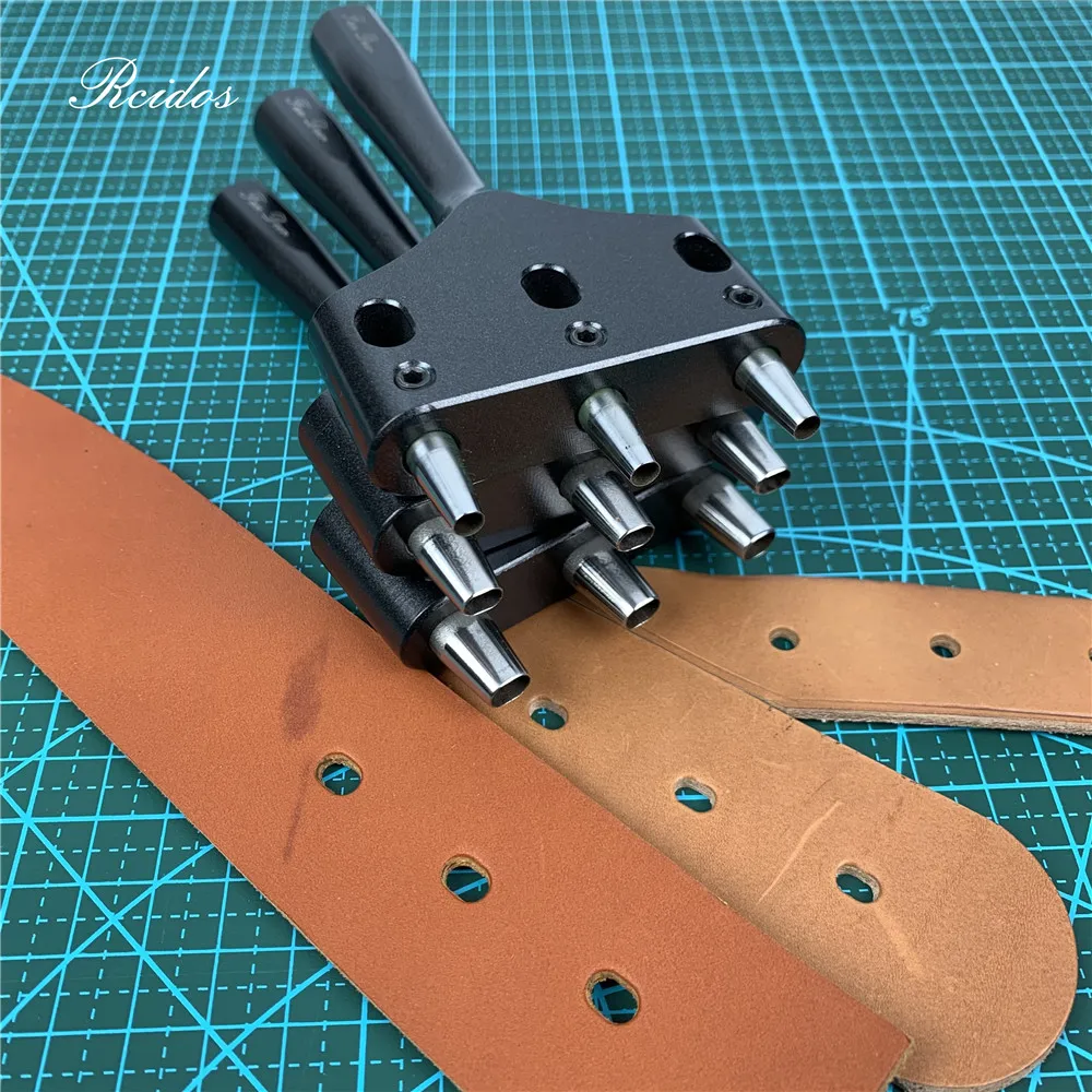 Инструменты для пробивки ремня RCIDOS Leatehr дырокол вентилятора оленя 3 отверстия в