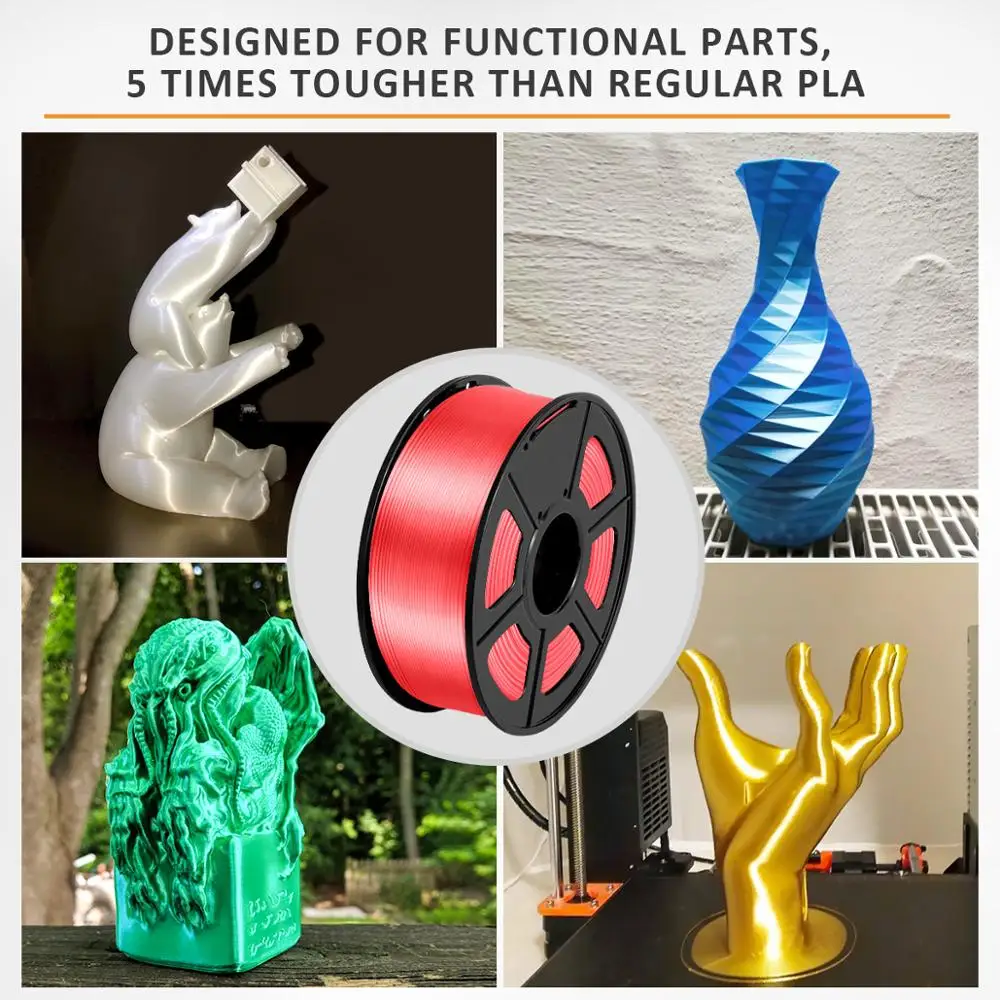 Шелковая нить для 3D-принтера AW 1 75 мм допуск +/-0 02 FDM материал 3d-печати с катушкой
