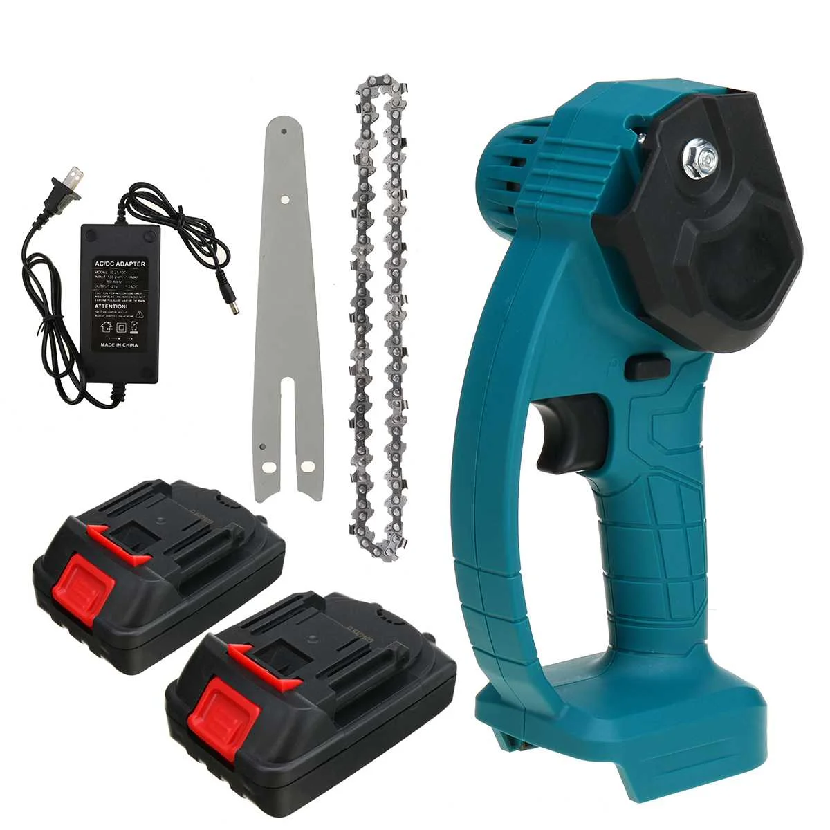 

6 Inch 1200W Electric Chain Saw Pruning ChainSaw Cordless Garden Tree Logging Trimming Saw Woodworking Cutter Tool Kits