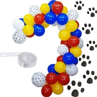 102pcslot paw balloons garland red blue yellow balloon arch dog paw globos for kids baby shower birthday party decor supplies