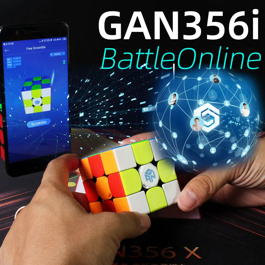 Волшебный куб-головоломка GAN 356i GAN cube 356I gan356i 3x3x3 3x3 smart Bluetooth App станция Профессиональный скоростной куб инструктор