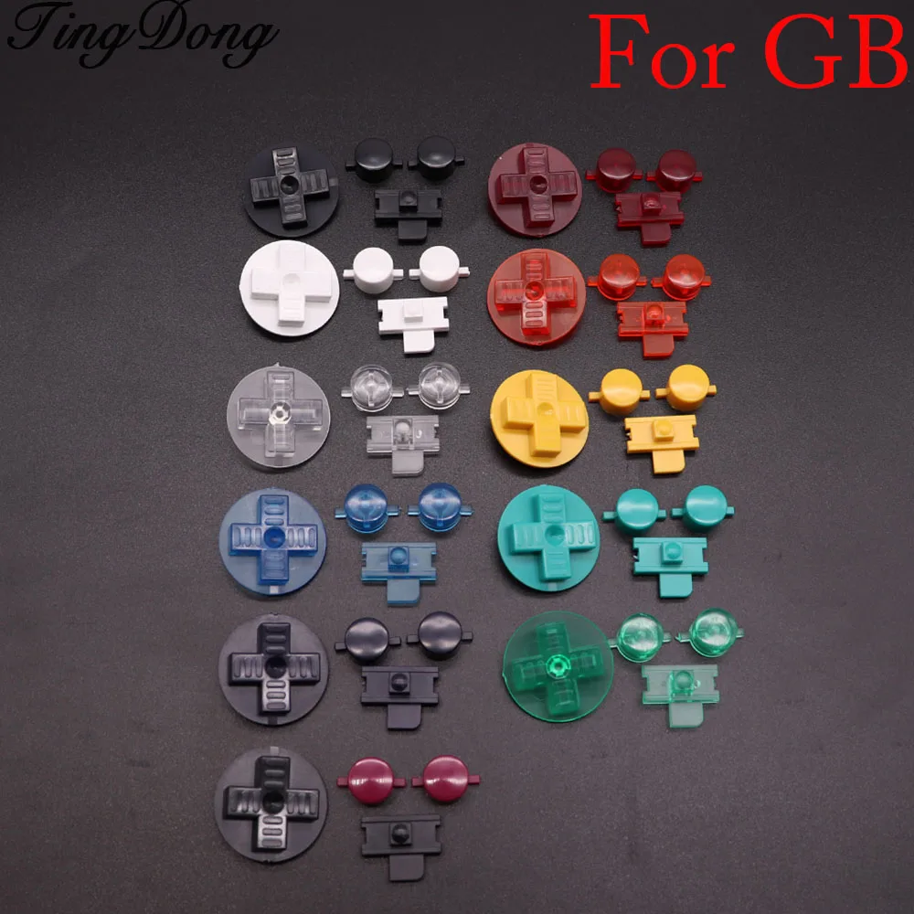 1 компл. Резиновый проводящий D-pad кнопки для GameBoy Classic GB DMG A B DiIY Набор сменных