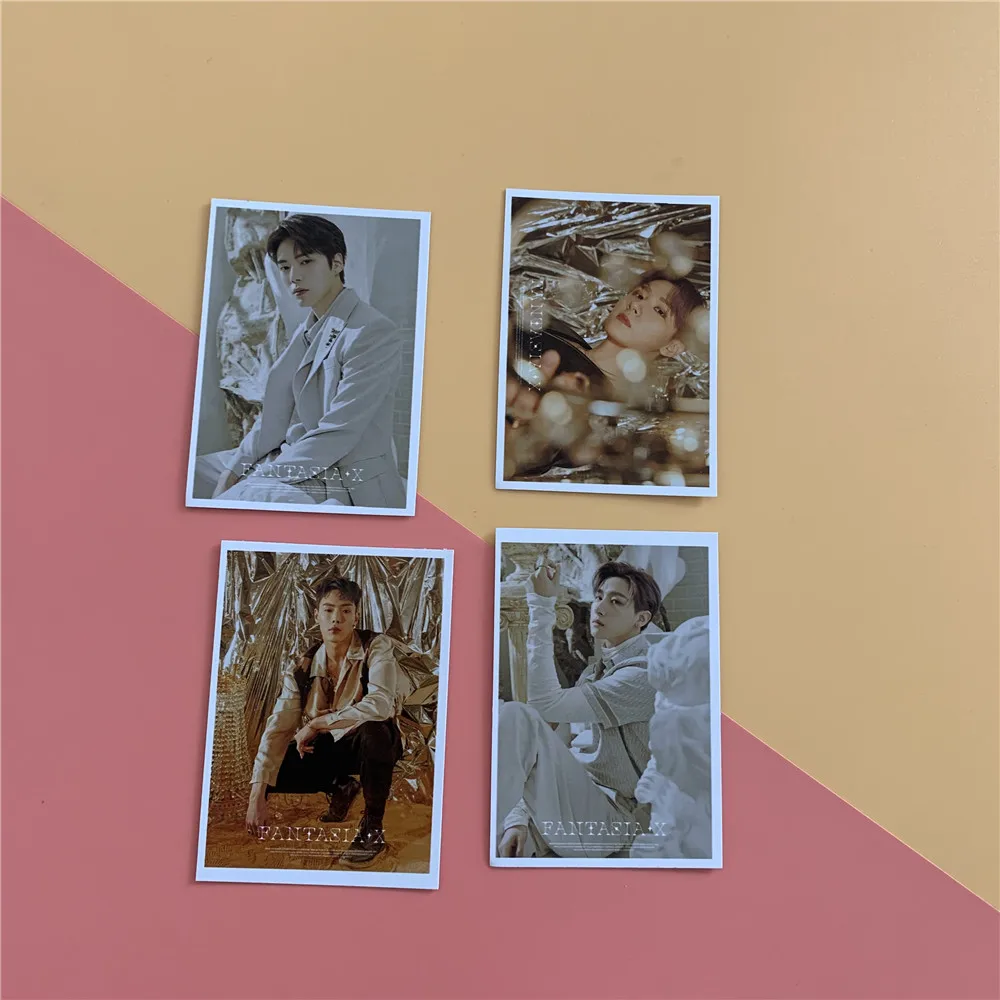 16 шт./компл. Kpop Monsta X Photocard Group новый альбом Fanasia Lomo Card открытка HD фотоальбом печать