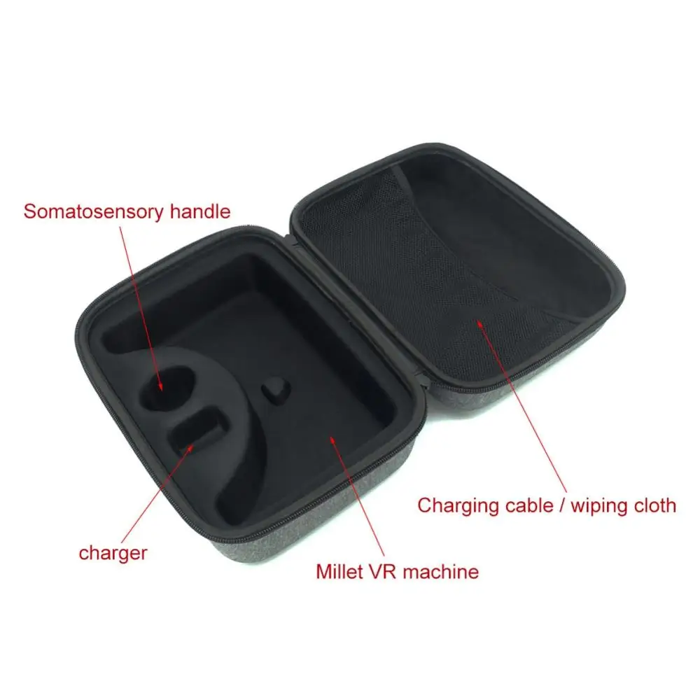 

Professional Travel Handheld Carrying Case for Oculus VR Glasses Go Remote Controller and All Accessories New Shockproof Hard