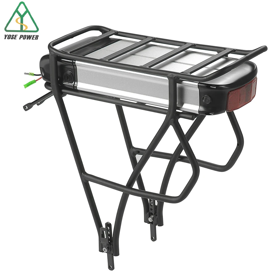 YOSE POWER Rear Rack Li Ion Ebike Battery 36V 12.5Ah с переноской подходит для 26 &quot 28&quot V brake заднего