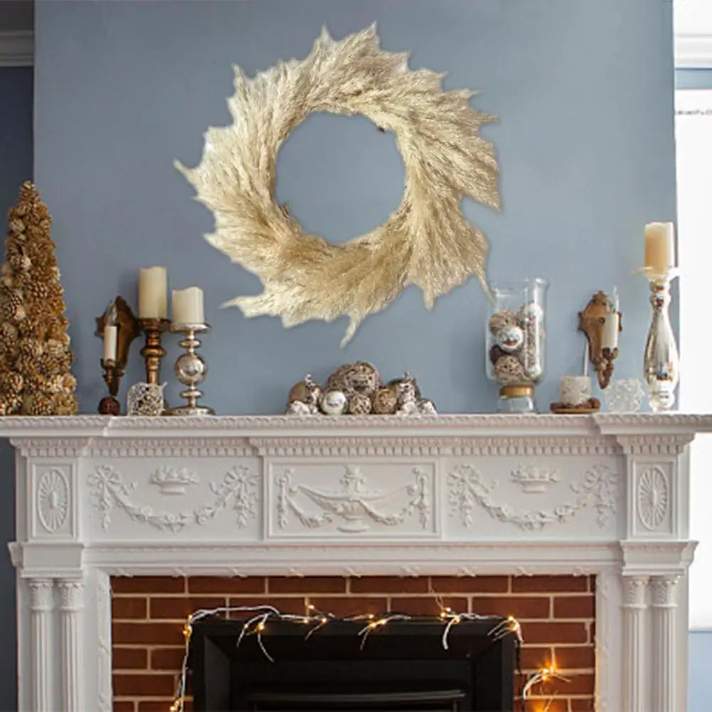 Венок ручной работы Пастбище украшение для стен сушеные цветы поделки офиса