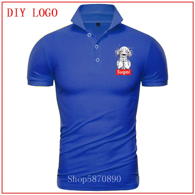 Sugoi Himiko Boku No Hero academic polo shirt 2020 Мужская футболка с принтом уличная Футболка harajuku