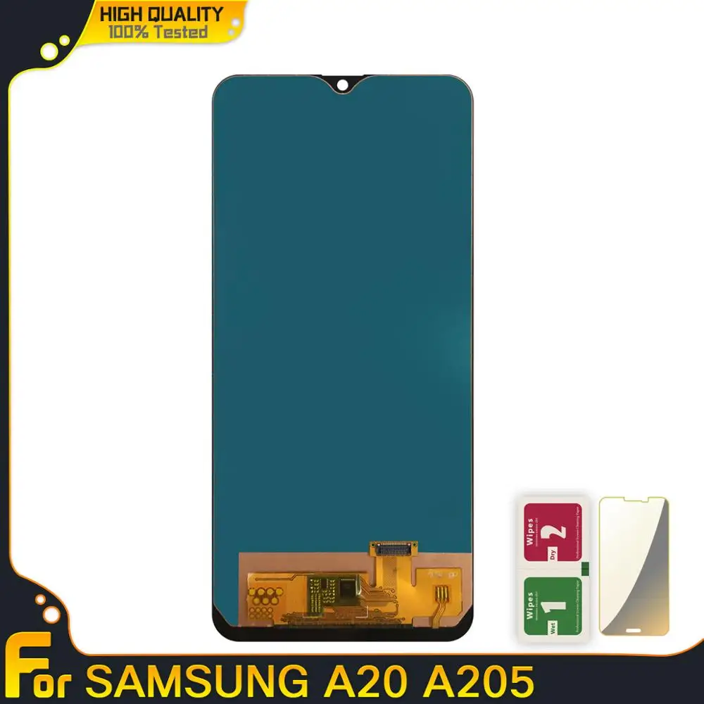 ЖК дисплей Super AMOLED для Samsung galaxy A20 A205 сенсорный экран с дигитайзером в сборе A205/DS A205F