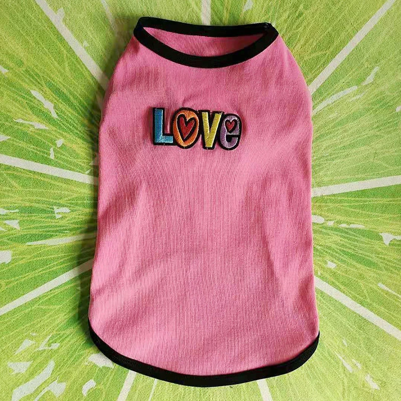 

Summer Dog Clothes T-shirt Cat Puppy Apparel Yorkie Pomeranian Poodle Bichon Schnauzer Pug Clothing Outfits Small Pet Vest Coat