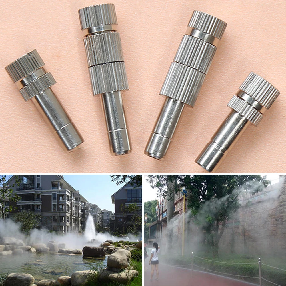 

10pcs For Irrigation System Plant Watering Misting Gardening Lawn Water Sprinkler Spray Hose Irrigation Mist Nozzles Brass